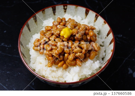 なっとうご飯の写真素材 - PIXTA